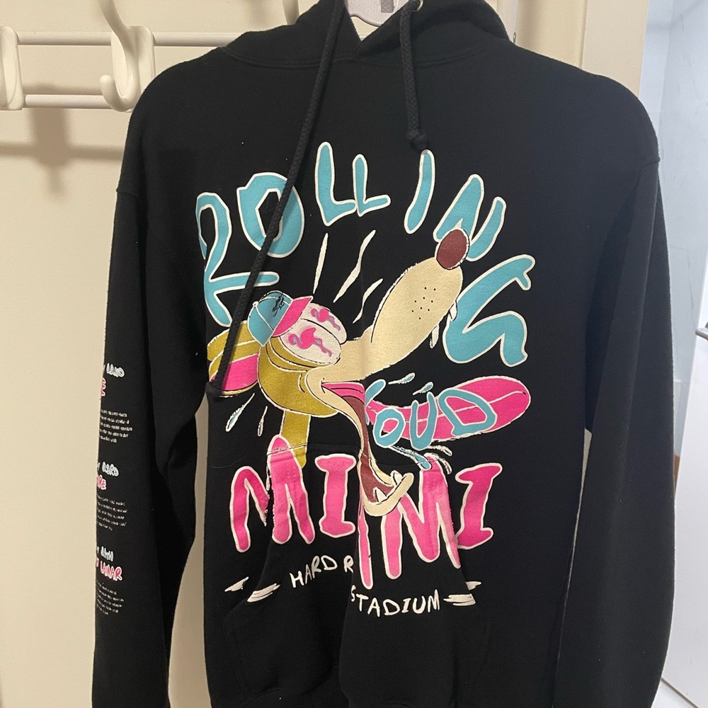 Black Rolling Loud Hoodie with Colorful Graphics